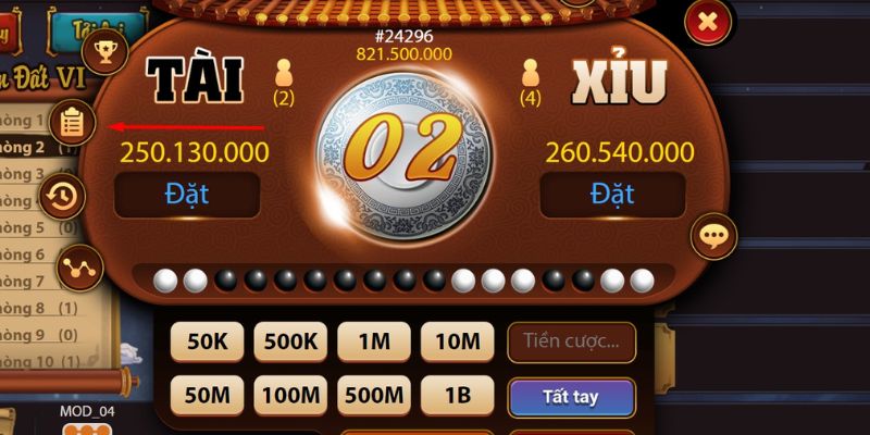 Cửa cược Tài - Xỉu phổ biến